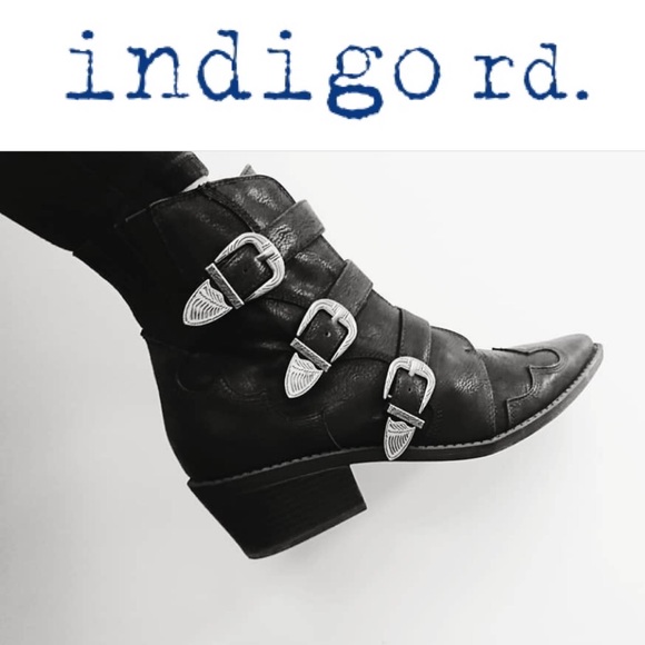 indigo rd yasmina western bootie